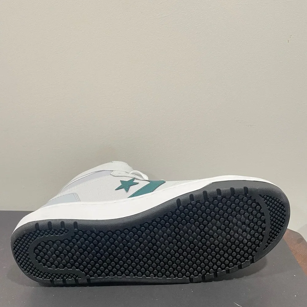Converse Pro Blaze V2 Mid Top White Green Leather Sneakers A05595C Mens 8 Wo 9.5 - Picture 3 of 7
